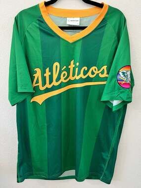 Match Up Oakland Athletics 'Atléticos' Latin Heritage Night Baseball Jersey